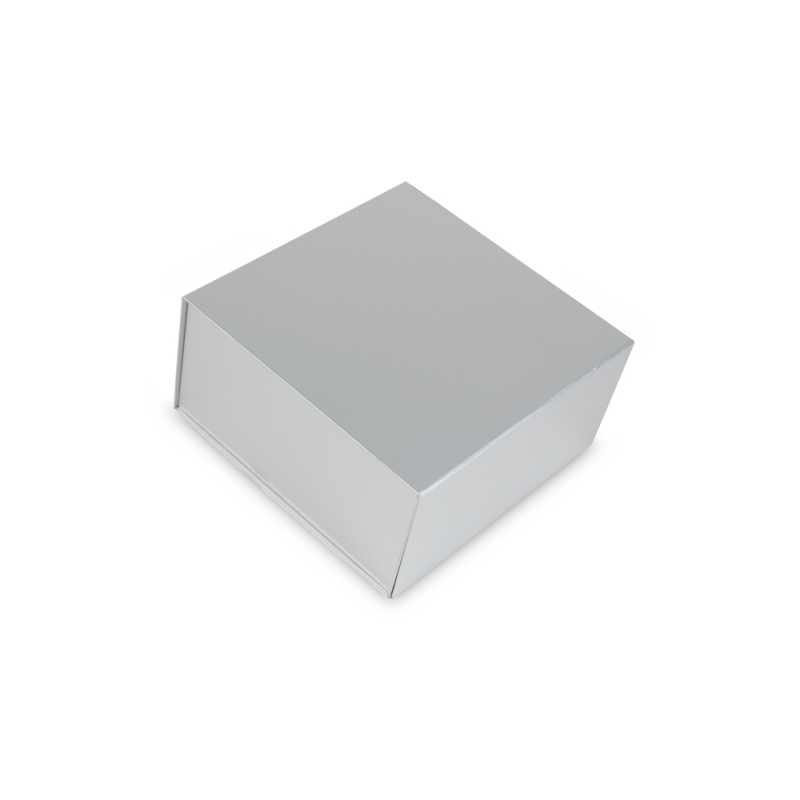 Darčeková krabica s magnetom > strieborná >23x23x11cm