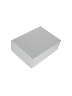 Darčeková krabica s magnetom > strieborná > 35x25x10 cm