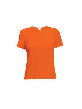 Dámske tričko (LADY-FIT CREW NECK T) > oranžová > XS
