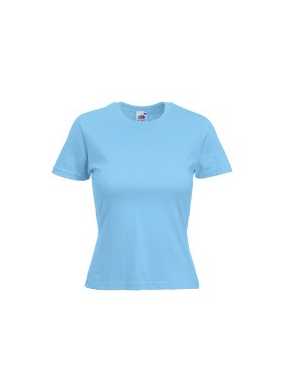 Dámske tričko (LADY-FIT VALUEWEIGHT T) > modrá (sky) > XL