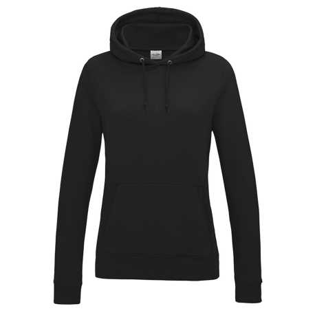 Dámska mikina (Just Hoods WOMEN'S COLLEGE HOODIE) > čierna (jet) > XS