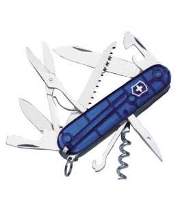 Vreckový nožík Huntsman > modrá(transparent)