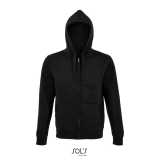 Pánska mikina (SOL'S SPIKE MEN - ZIP HOODIE) > čierna > XL